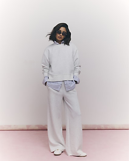 Grey Boxy Sweatshirt