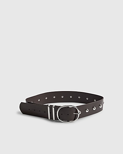 Brown Studded Belt