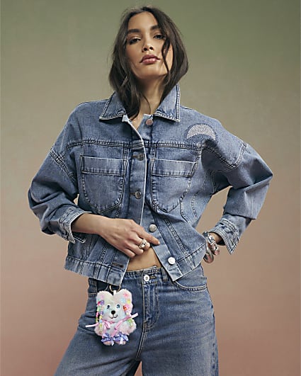 Blue Year Zero Notes Denim Jacket