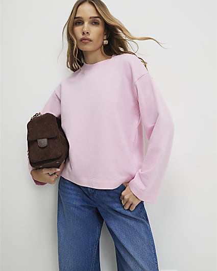 Pink Long Sleeve Sweatshirt