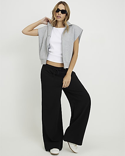 Black Wide Leg Joggers