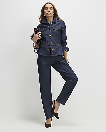 Blue Tapered Fit Jeans