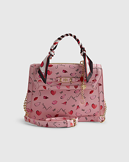 Pink Jadore Charm Scarf Tote Bag