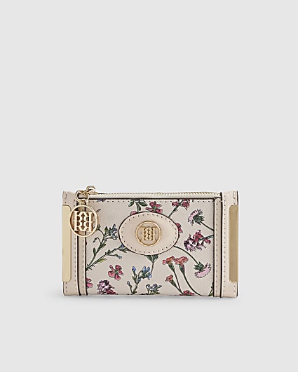 Cream Floral Mini Purse