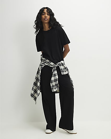 Black T-Shirt and Trousers Set