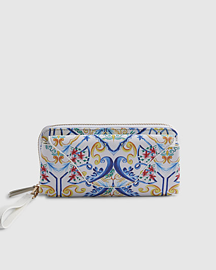 Blue Sunglasses Phone Card Pouch