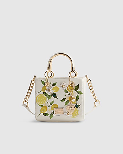 White Lemon Pearl Tote Bag