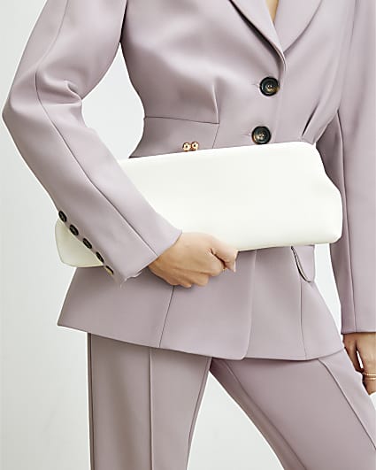 Cream RI Studio Clutch Bag
