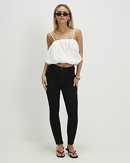 Petite Black Super Skinny Jeans