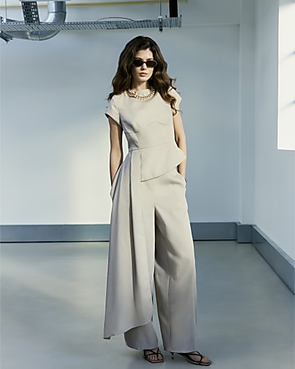 Brown RI Studio Structured Asymmetric Top