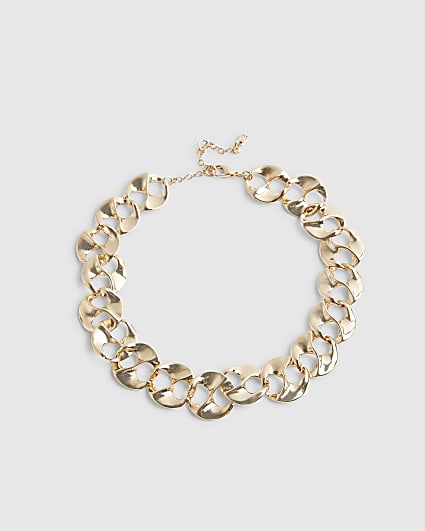Gold Chain Link Necklace