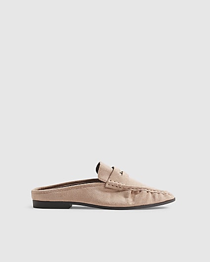 Pink Backless Loafers