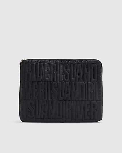 Black RI Quilted Laptop Case