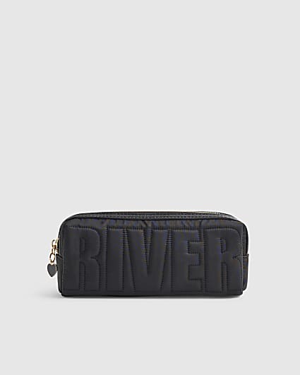 Black RI Quilted Pencil Case