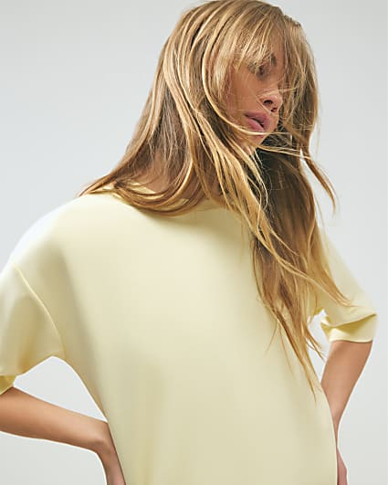 Yellow Premium Short Sleeve Boxy T-Shirt