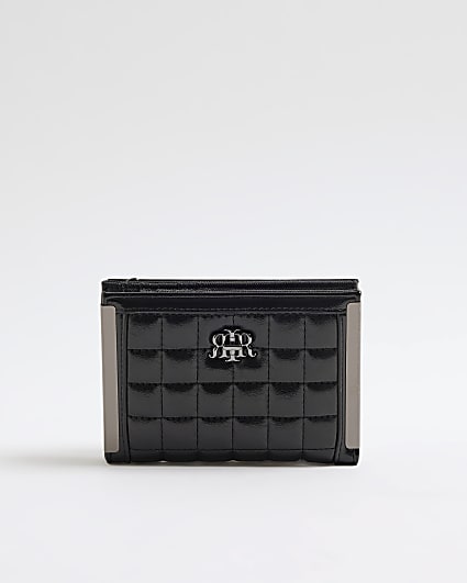 Black RIR Quilted Foldout Purse