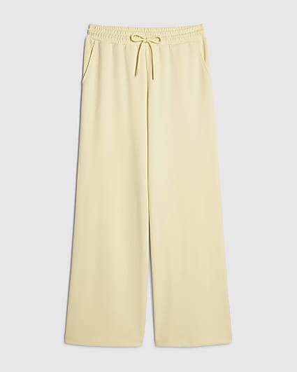 Petite Yellow Premium Wide Leg Joggers