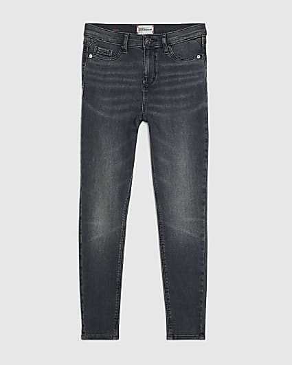 Petite Blue Mid Rise Sculpt Skinny Jeans