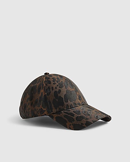 Brown Leopard Jaquard Cap