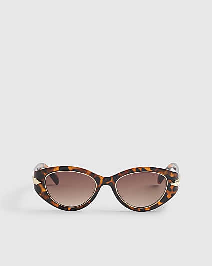 Brown Tortoiseshell Cat Eye Sunglasses