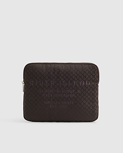 Brown Jacquard iPad Case