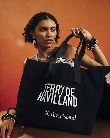Black Terry De Havilland Tote Bag