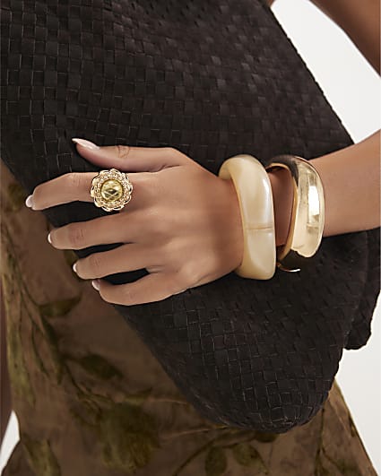 Green Gem Statement Ring