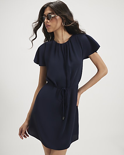 corina bud blue dress ripped CD382 | FITTED – Ladivine by Cinderella Divine MARABOU LONG SLEEVE MAXI fully-lined:false Alamour styling tip Size:110 cm