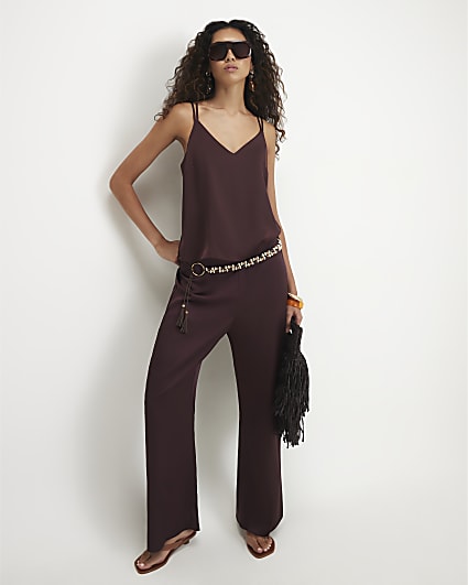 Red Satin Trousers