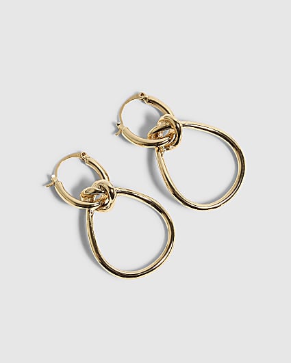 Gold Figure of Eight Earrings