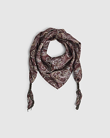 Black Skinny Tassel Scarf