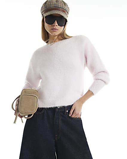 Pink Brushed Jumper