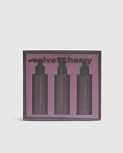 Purple Velvet Cherry Gift Set