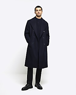 River island trench coat 2024 mens