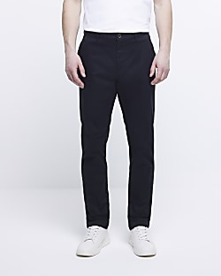 Black chino hot sale trousers