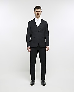 All black clearance skinny suit