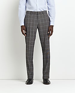 River Island slim suit pants in teal