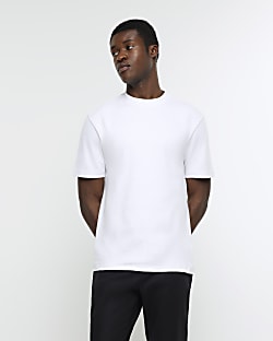 River island mens hot sale longline t shirt