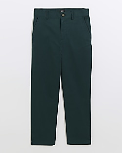 Boys green chino store pants