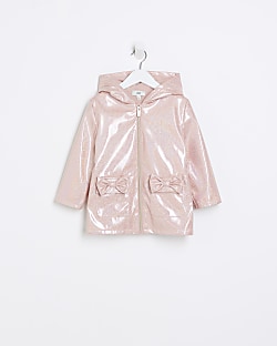 Girls pink outlet raincoat