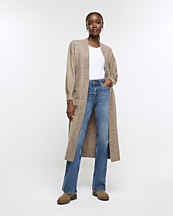 Long hotsell denim cardigan