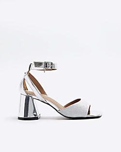 Silver open toe sales sandals