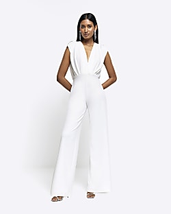 Embellished wide sale leg jumpsuit