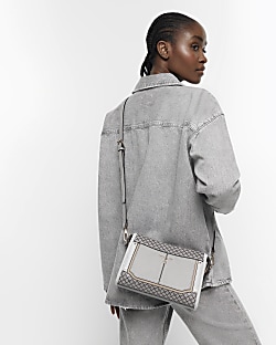 River island best sale grey monogram bag