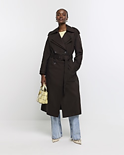 River island trench hot sale coat women