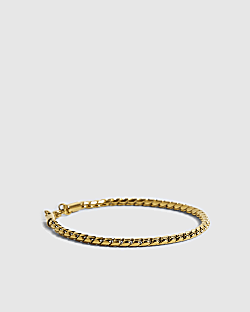 Gold Stainless Steel Box Bracelet