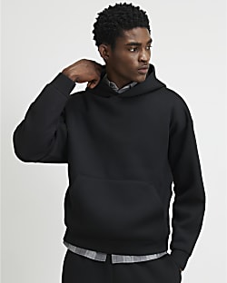 Black Premium Oversized Fit Cotton Hoodie