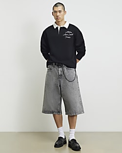 Grey Denim Extra Large Jorts