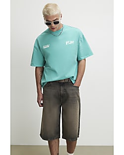 Blue Washed Japanese Car T-Shirt