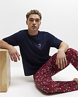 Red Fairisle Candy Pyjamas Set